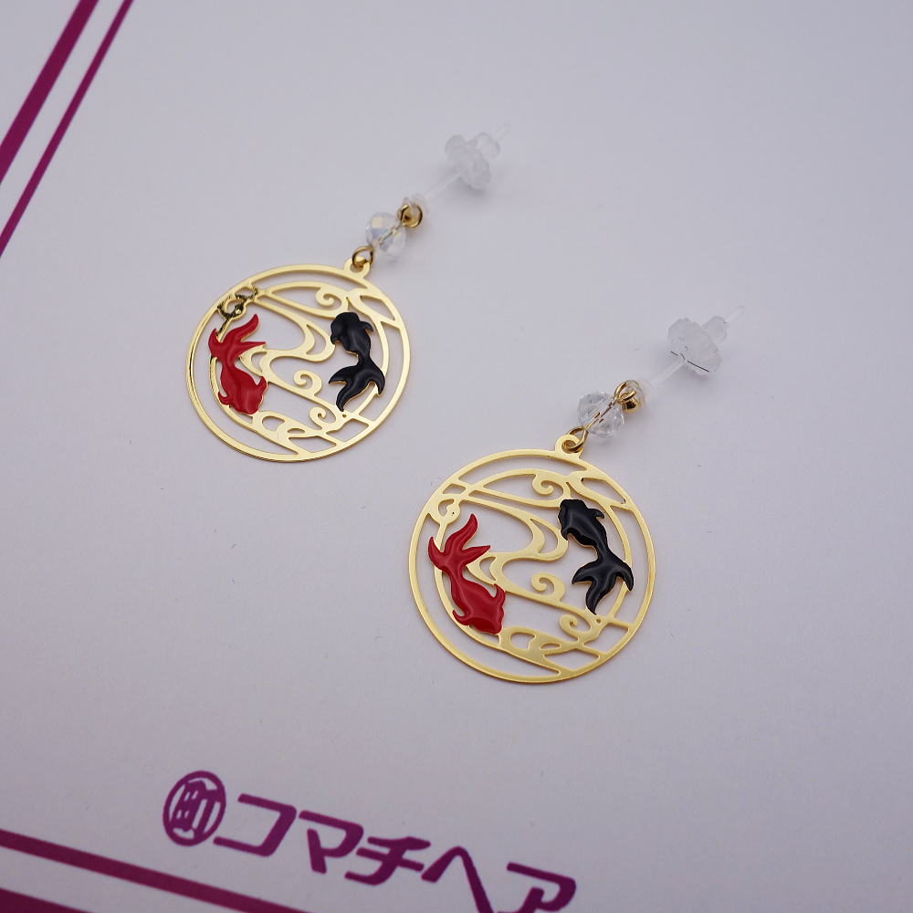 和柄ピアス 金魚 | コマチヘア